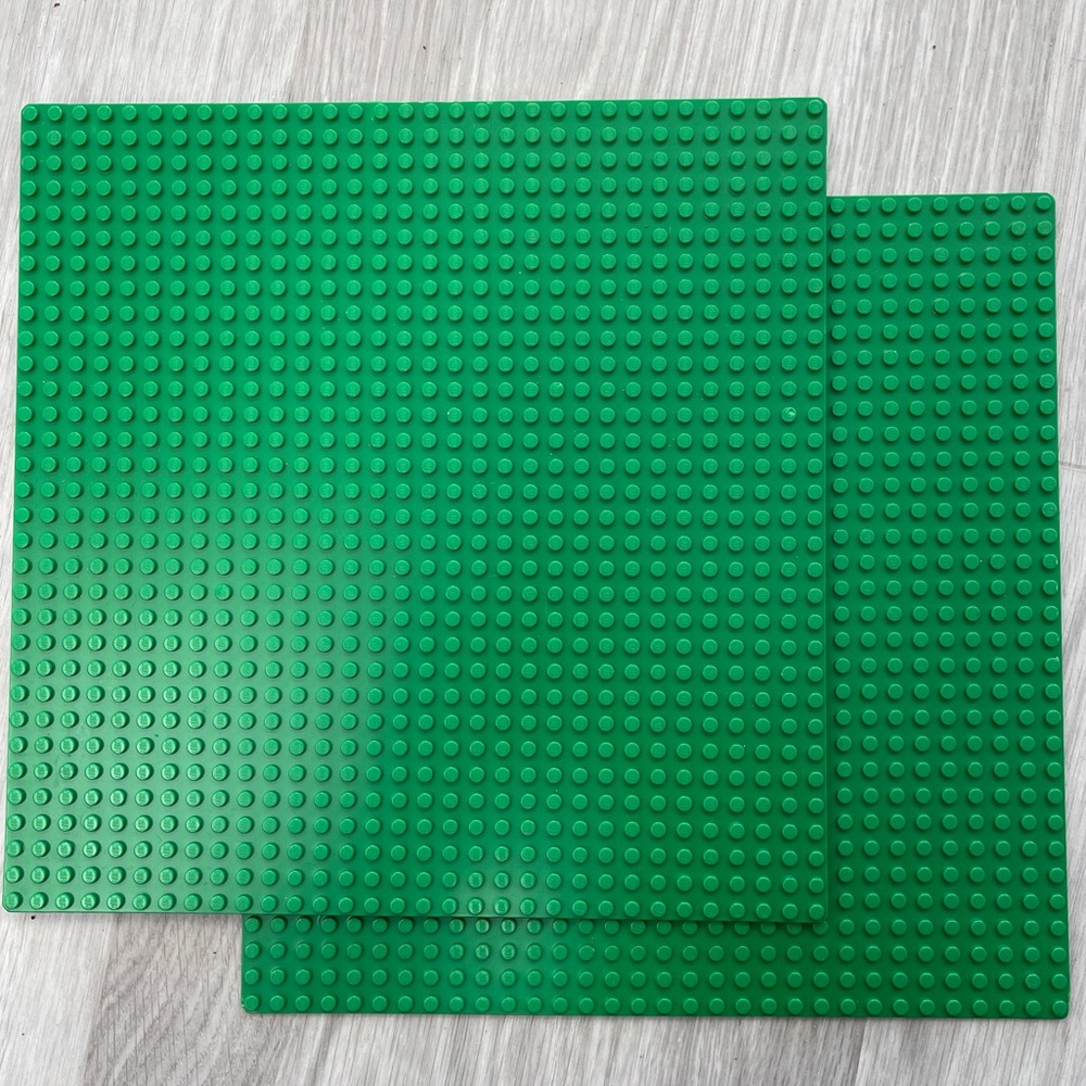 LEGO Green Baseplate Classic 32x32 Stud Square Set of 2 Original Dark Green
